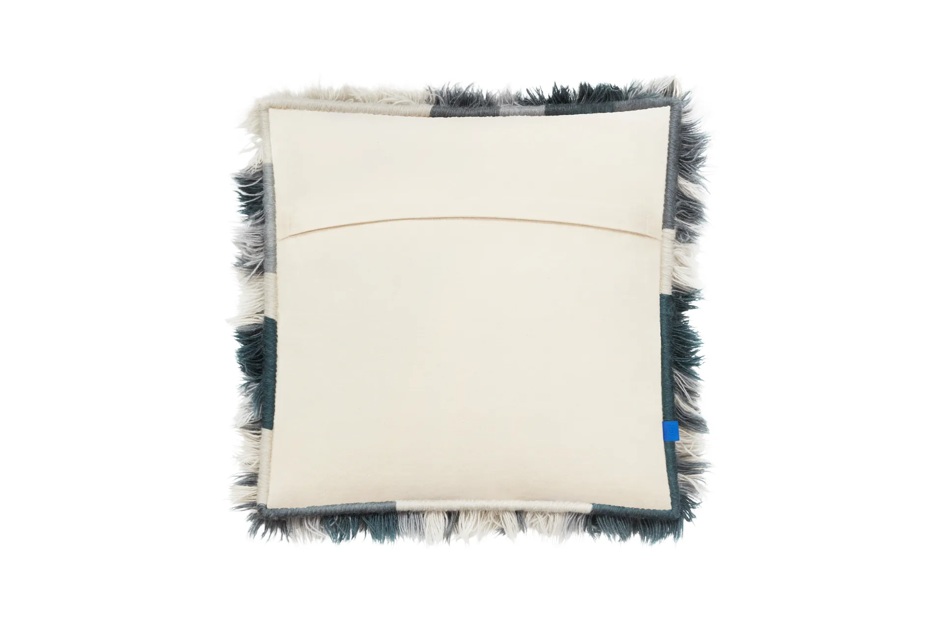 Cuscino Monster Medium 50x50 cm, Dark teal-off white Hem