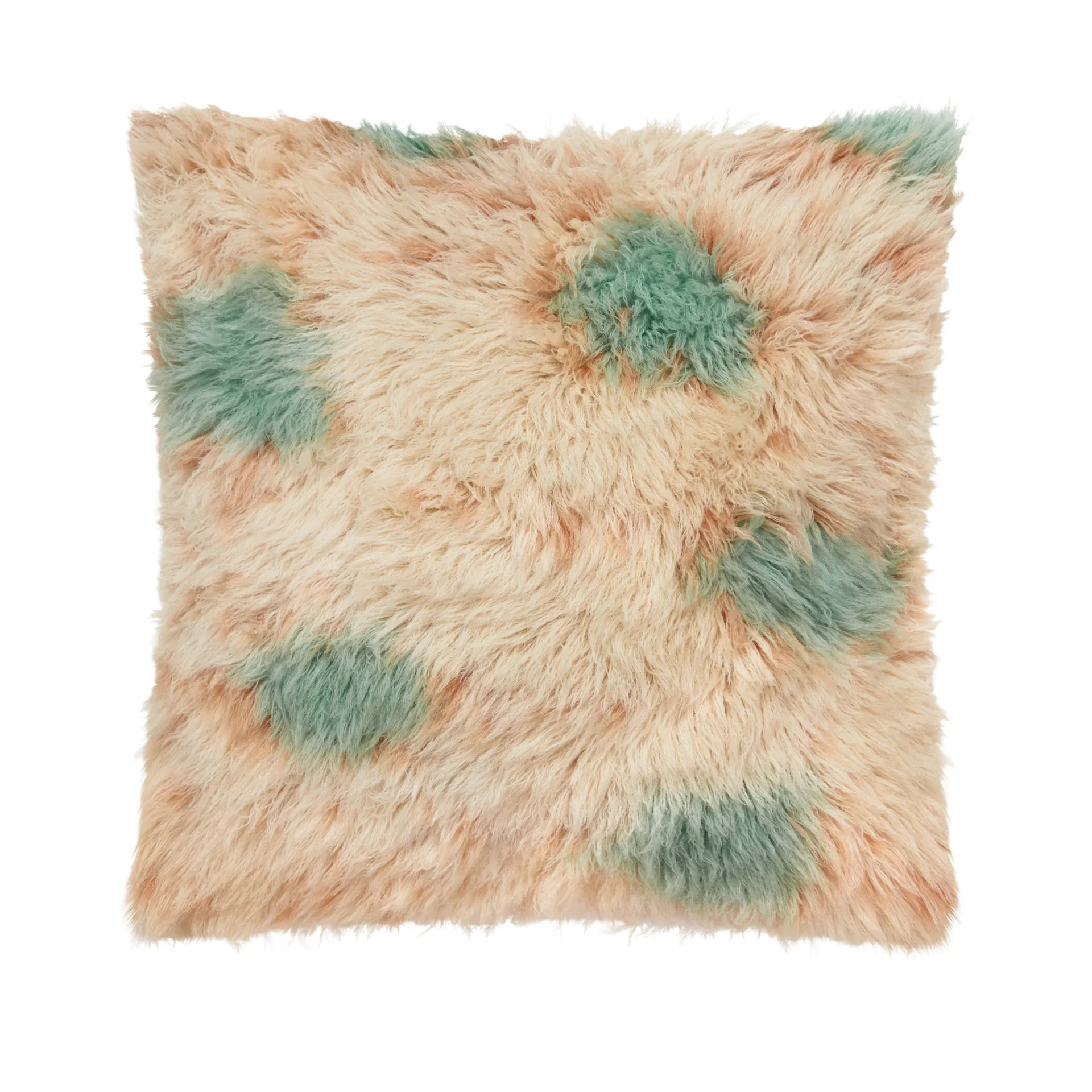 Cuscino Monster Medium 50x50 cm, Turquoise-peach Hem