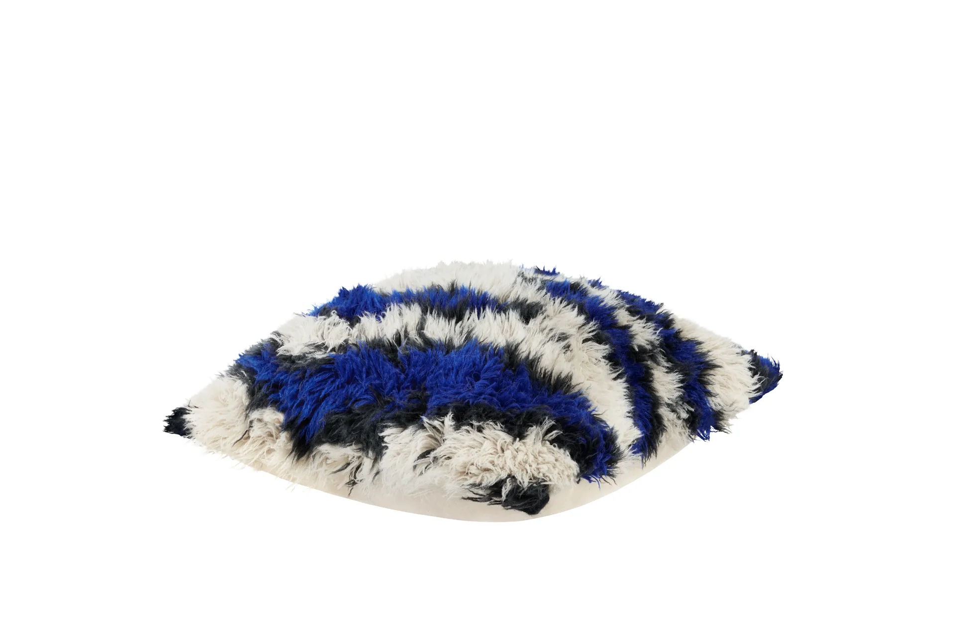 Cuscino Monster Medium 50x50 cm, Ultramarine blue-off white Hem