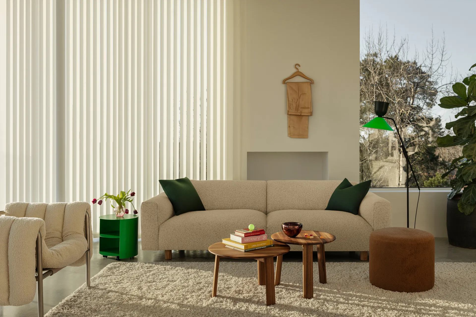 Divano a 2 posti Koti 200 cm, Eggshell Hem