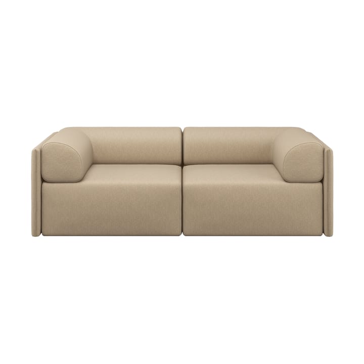 Divano a 2 posti Palo Block con braccioli Low 200 cm - Beige - Hem