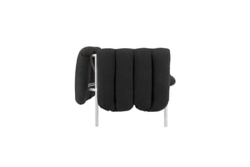 Divano a 2,5 posti Puffy 205 cm - Anthracite-acciaio inossidabile - Hem