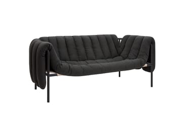 Divano a 2,5 posti Puffy 205 cm - Anthracite-black grey - Hem