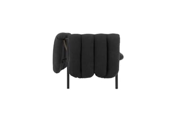 Divano a 2,5 posti Puffy 205 cm - Anthracite-black grey - Hem