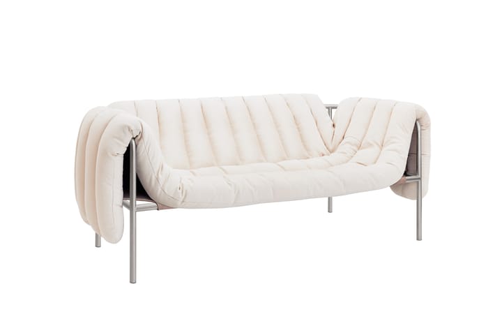 Divano a 2,5 posti Puffy 205 cm, Natural-acciaio inossidabile Hem