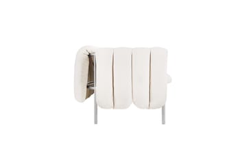 Divano a 2,5 posti Puffy 205 cm - Natural-acciaio inossidabile - Hem
