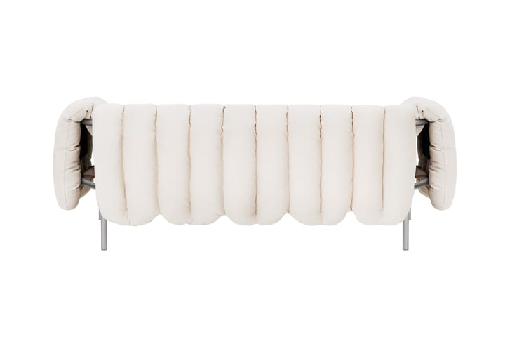 Divano a 2,5 posti Puffy 205 cm, Natural-acciaio inossidabile Hem