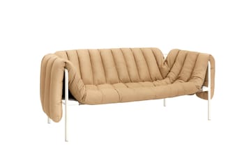 Divano a 2,5 posti Puffy 205 cm - Sand leather-cream - Hem