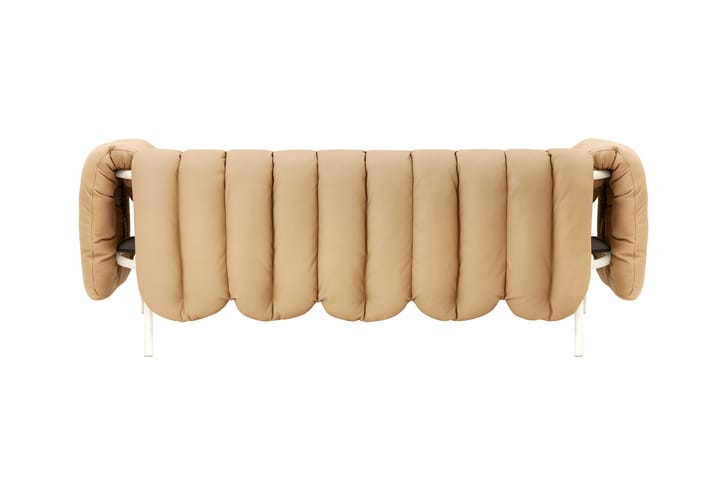 Divano a 2,5 posti Puffy 205 cm, Sand leather-cream Hem