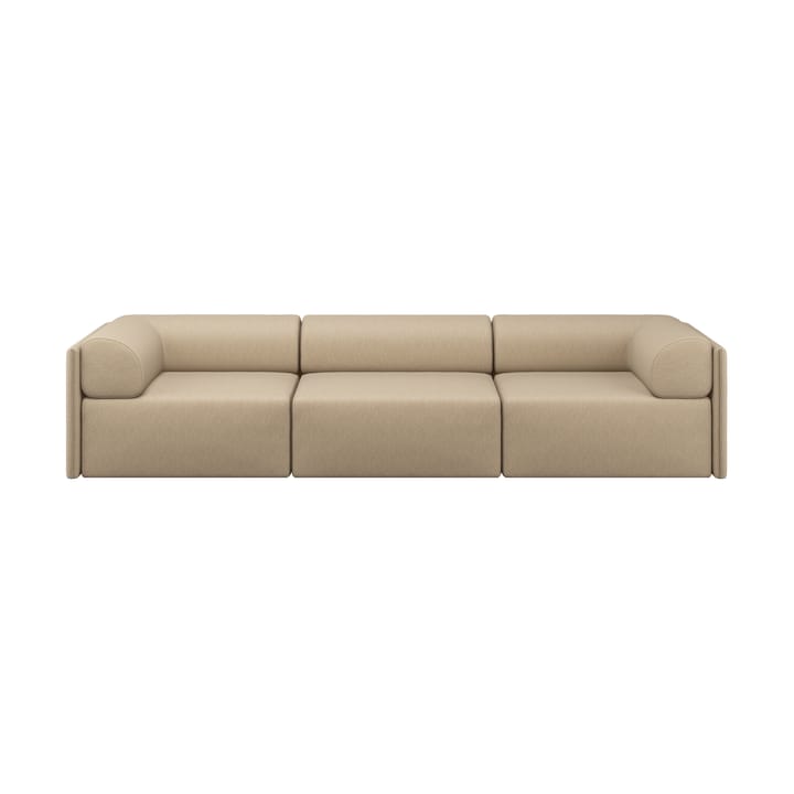 Divano a 3 posti Palo Block con braccioli Low 295 cm - Beige - Hem
