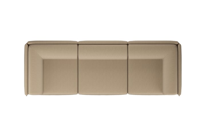 Divano a 3 posti Palo Block con braccioli Low 295 cm, Beige Hem