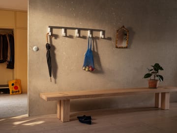 Gancio Tig Quintuple 115 cm - Alluminio satinato - Hem