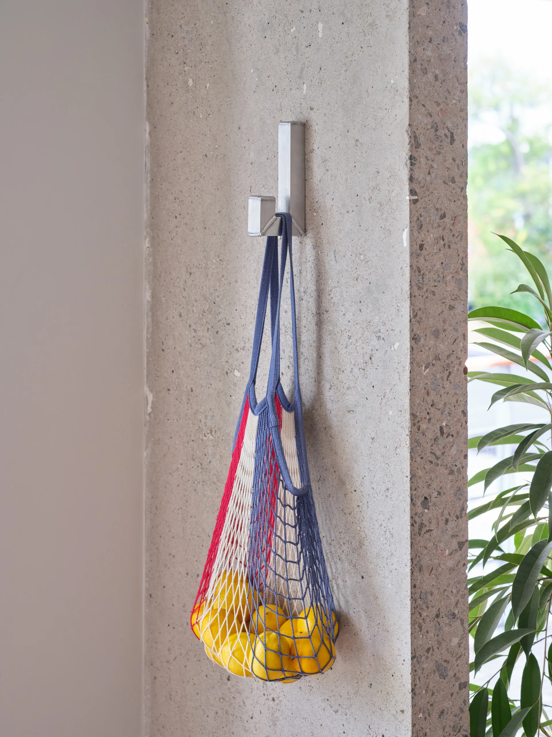 Gancio Tig Single, Alluminio satinato Hem