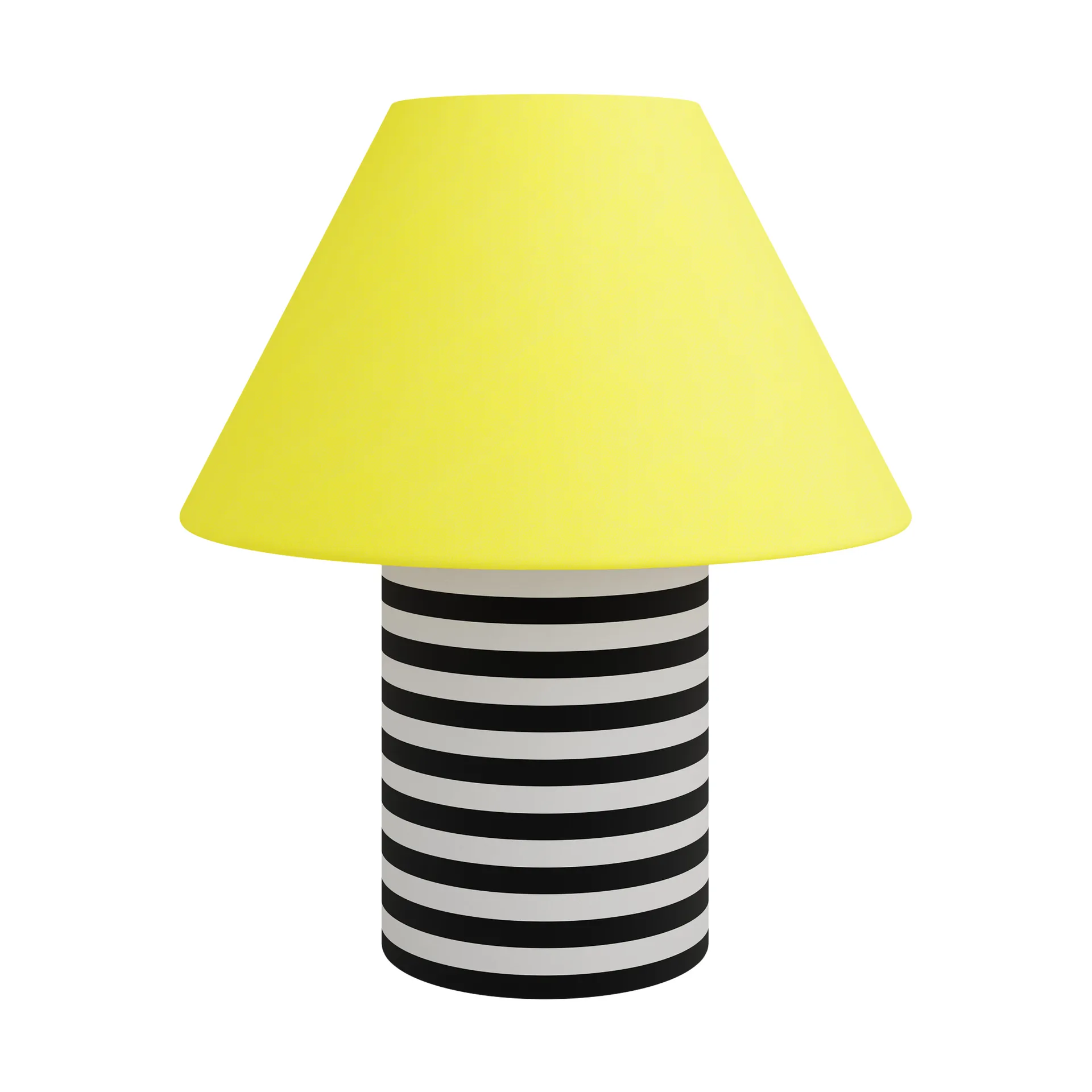 Lampada da tavolo Toto Large 64 cm, Wax yellow-black & white stripes Hem