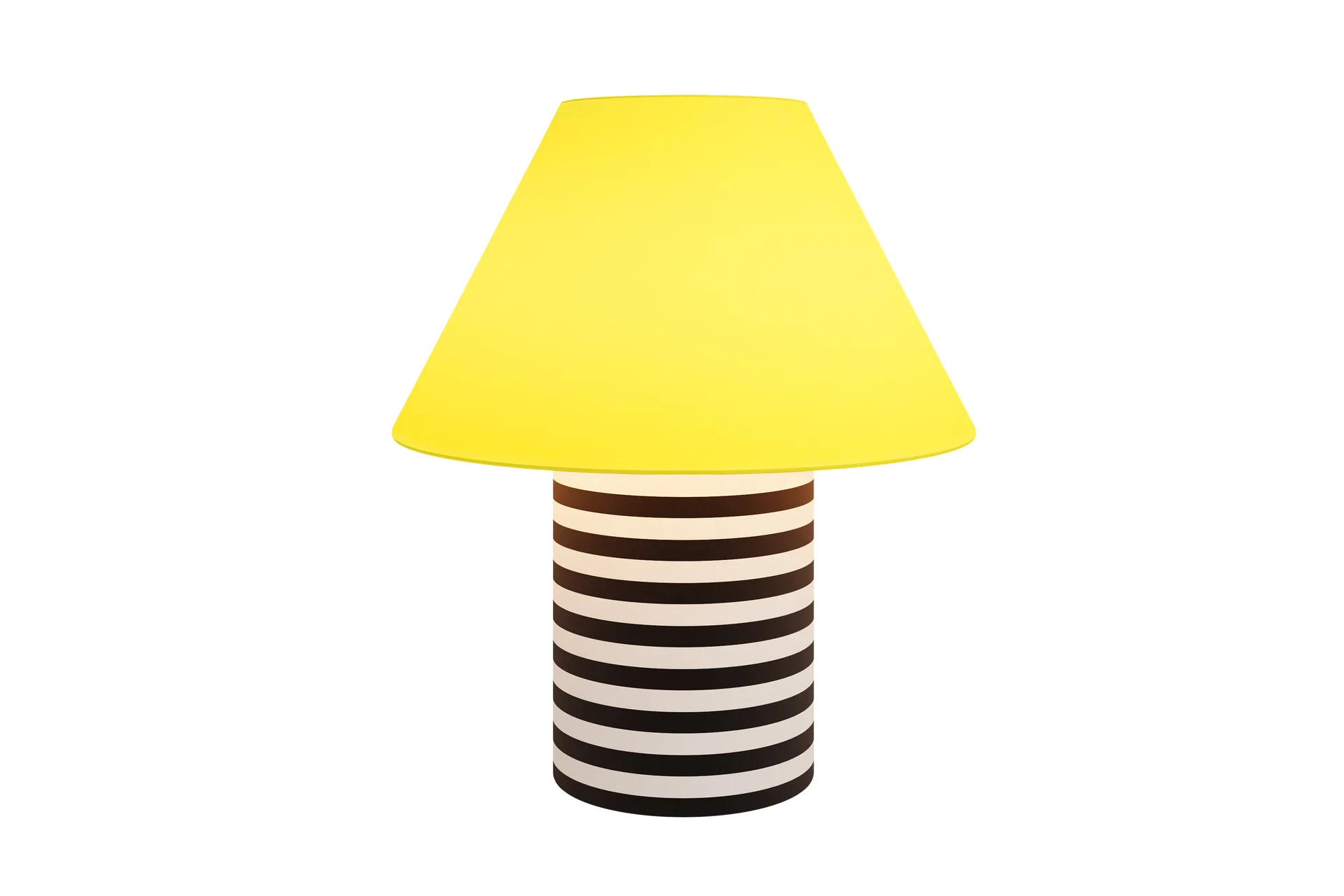 Lampada da tavolo Toto Large 64 cm, Wax yellow-black & white stripes Hem