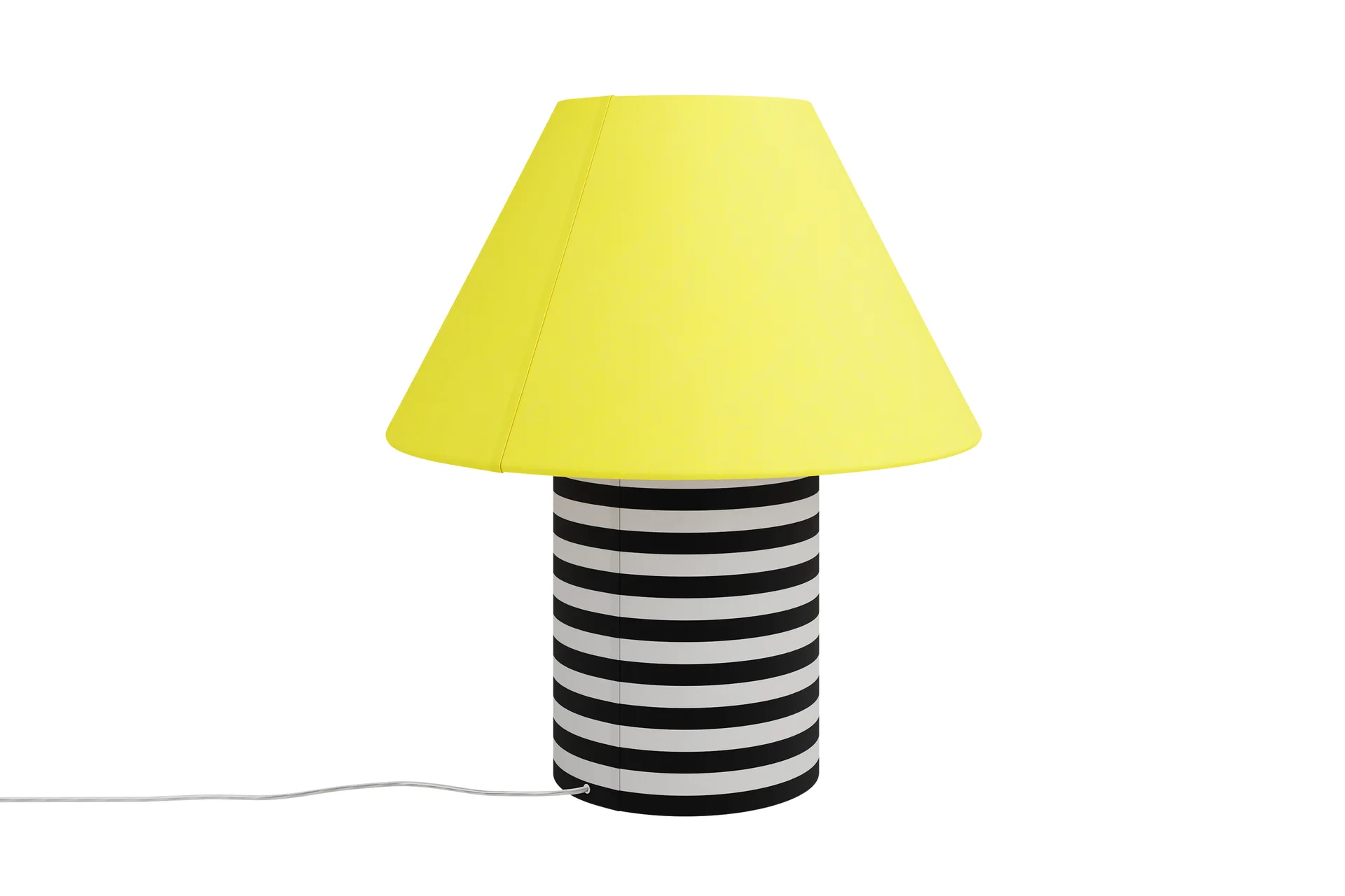Lampada da tavolo Toto Large 64 cm, Wax yellow-black & white stripes Hem