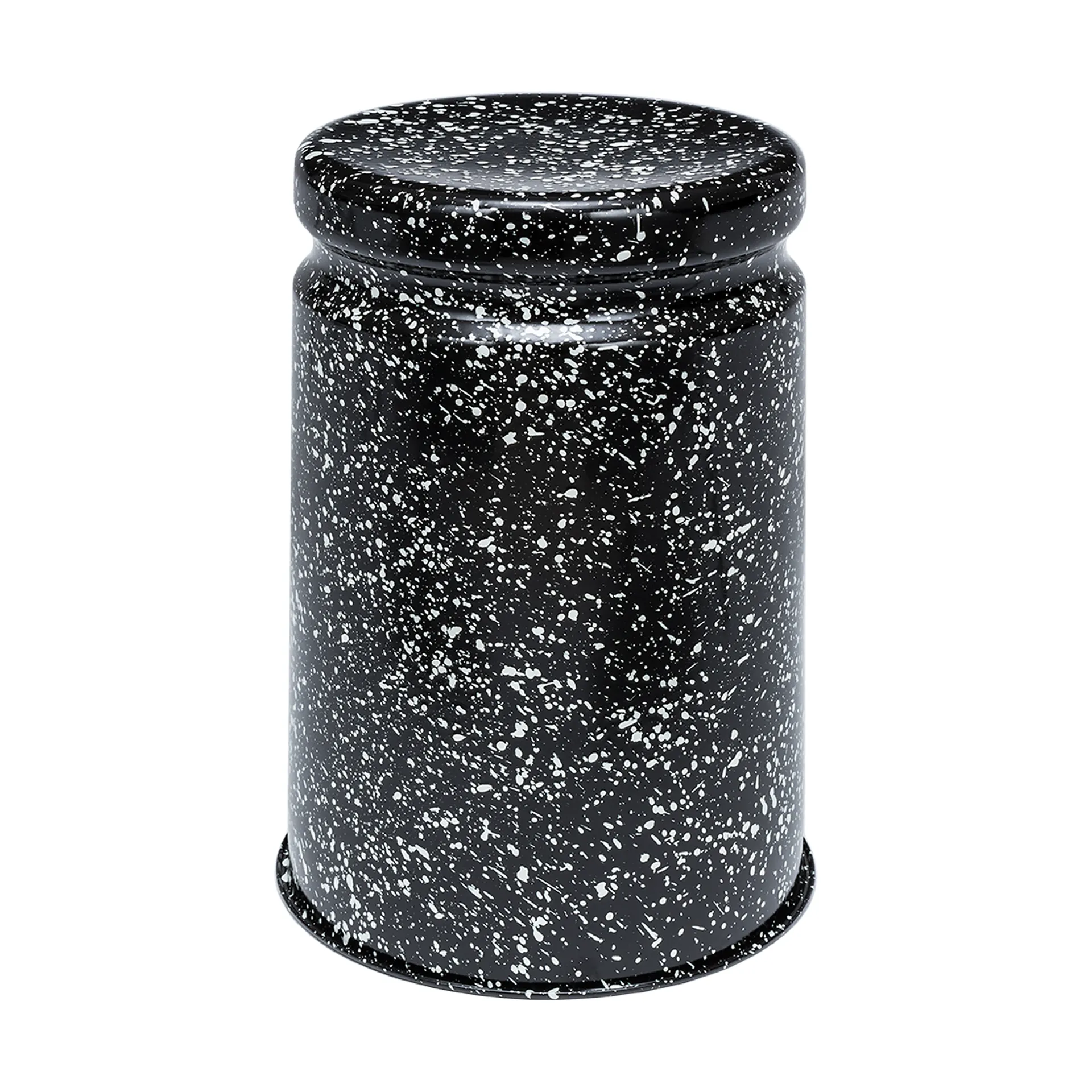 Last sgabello rotondo Ø32x44 cm, Black-white splatter Hem