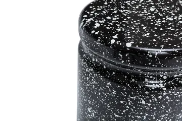 Last sgabello rotondo Ø32x44 cm - Black-white splatter - Hem
