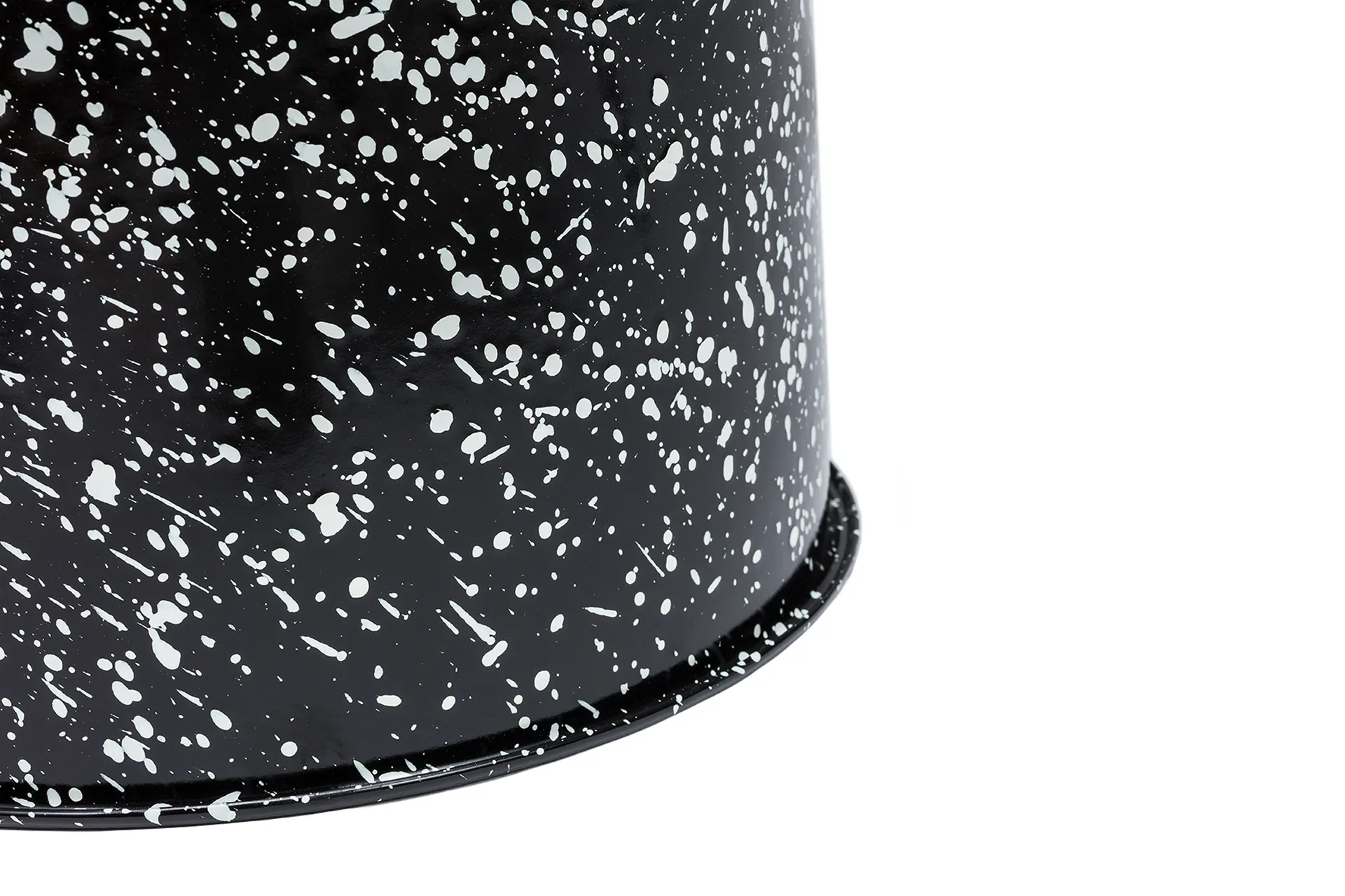 Last sgabello rotondo Ø32x44 cm, Black-white splatter Hem