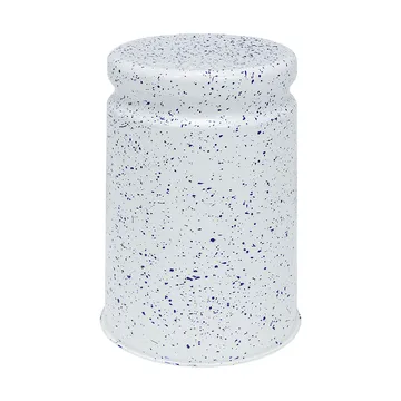 Last sgabello rotondo Ø32x44 cm - White-blue splatter - Hem