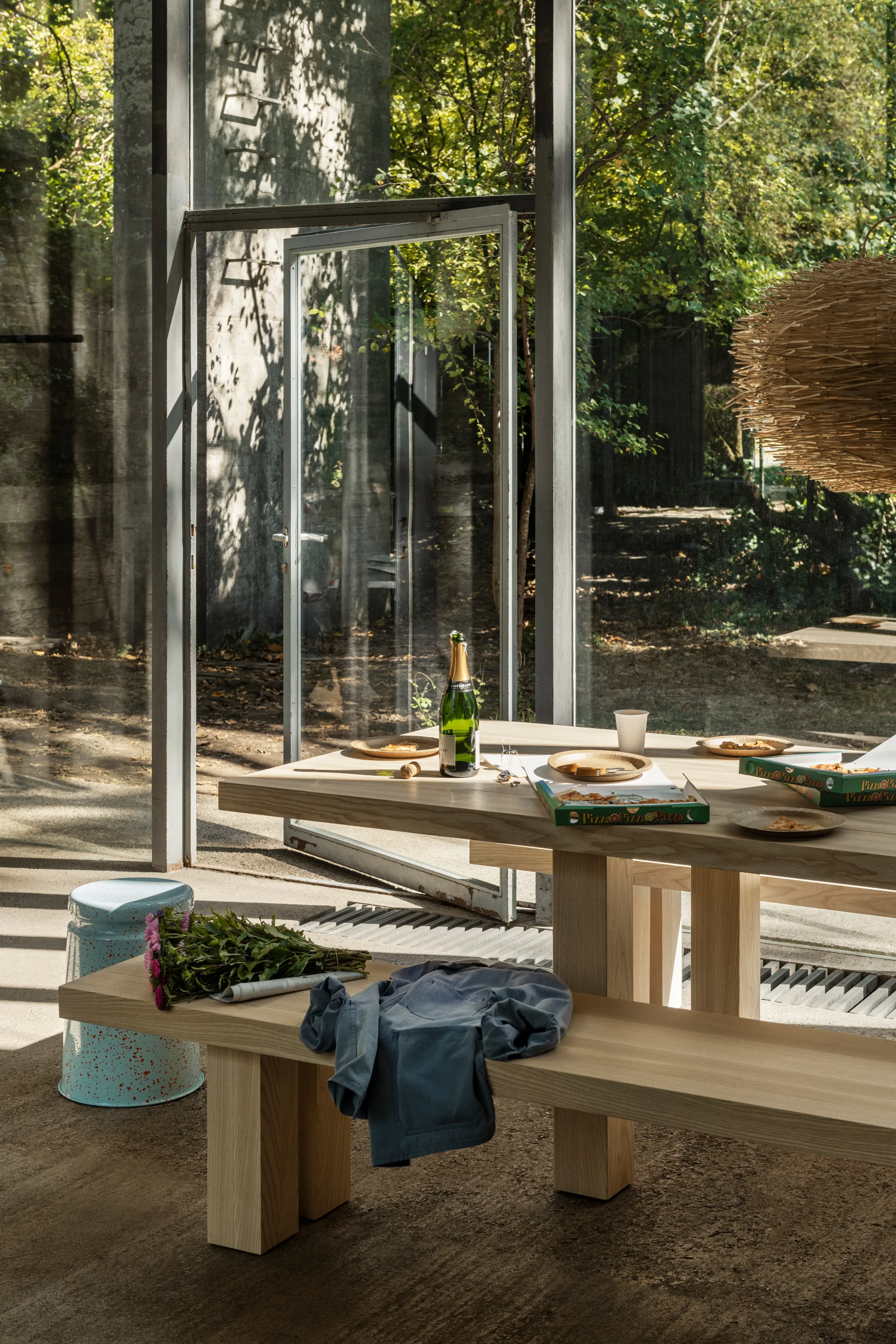 Panchina Max 43x250 cm, Frassino Hem