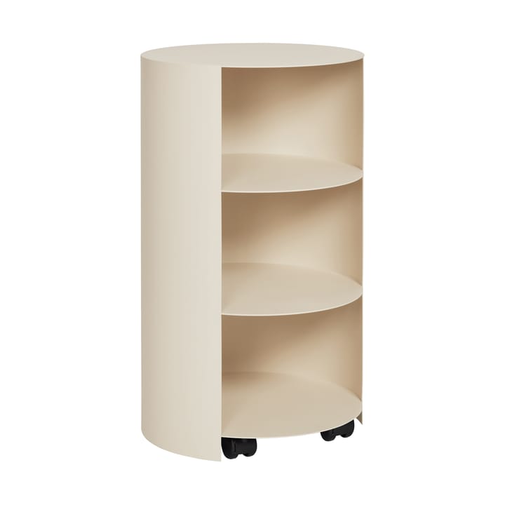 Piedistallo Hide Ø38x68 cm - Light ivory textured - Hem
