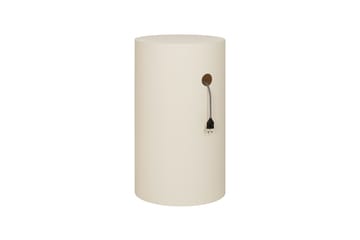 Piedistallo Hide Ø38x68 cm - Light ivory textured - Hem