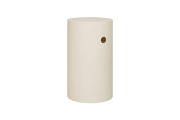 Piedistallo Hide Ø38x68 cm - Light ivory textured - Hem