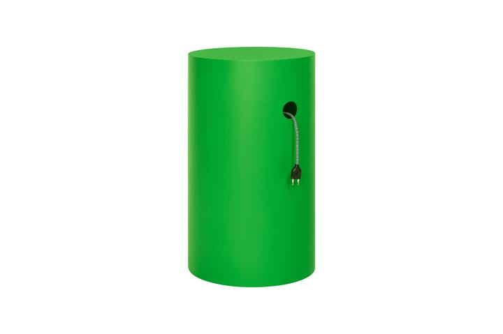 Piedistallo Hide Ø38x68 cm, Pure green textured Hem