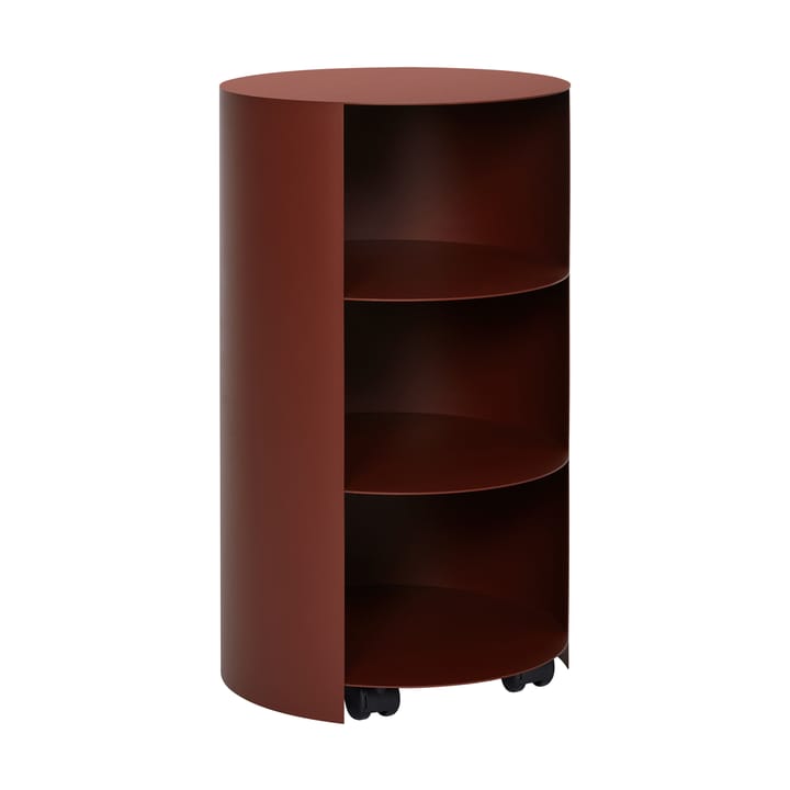 Piedistallo Hide Ø38x68 cm - Red brown textured - Hem