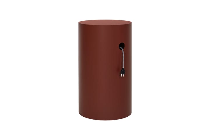 Piedistallo Hide Ø38x68 cm, Red brown textured Hem