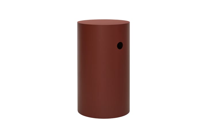Piedistallo Hide Ø38x68 cm, Red brown textured Hem