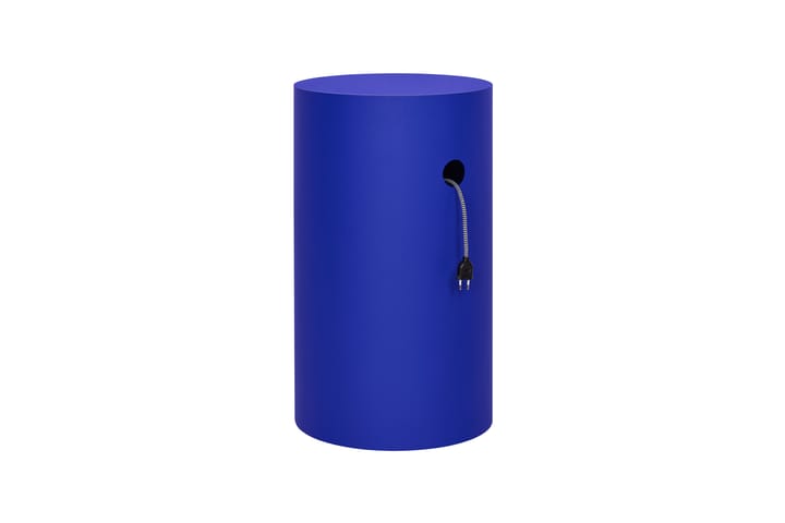 Piedistallo Hide Ø38x68 cm, Ultramarine blue textured Hem