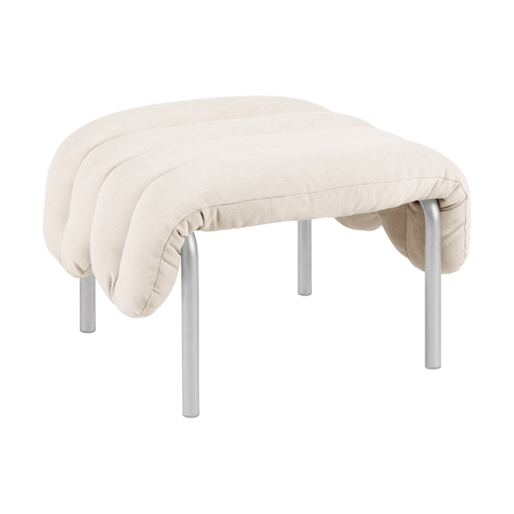Poggiapiedi Puffy 58x67 cm - Natural-acciaio inossidabile - Hem