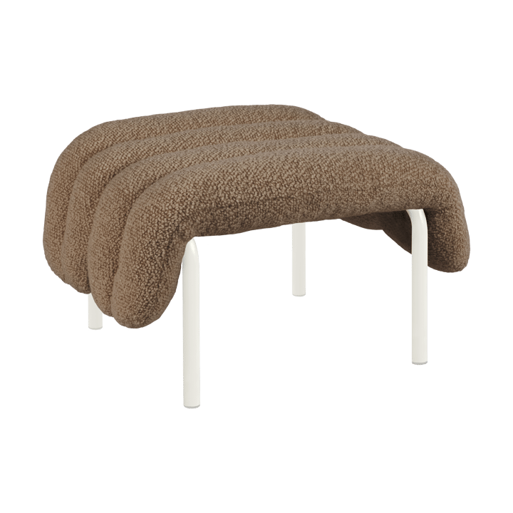 Poggiapiedi Puffy 58x67 cm - Sawdust-cream - Hem