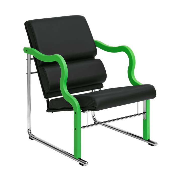 Poltrona lounge Experiment 501 - Green-black leather - Hem