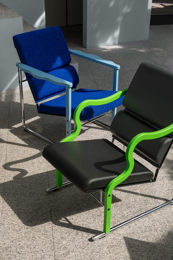 Poltrona lounge Experiment 501, Green-black Hem