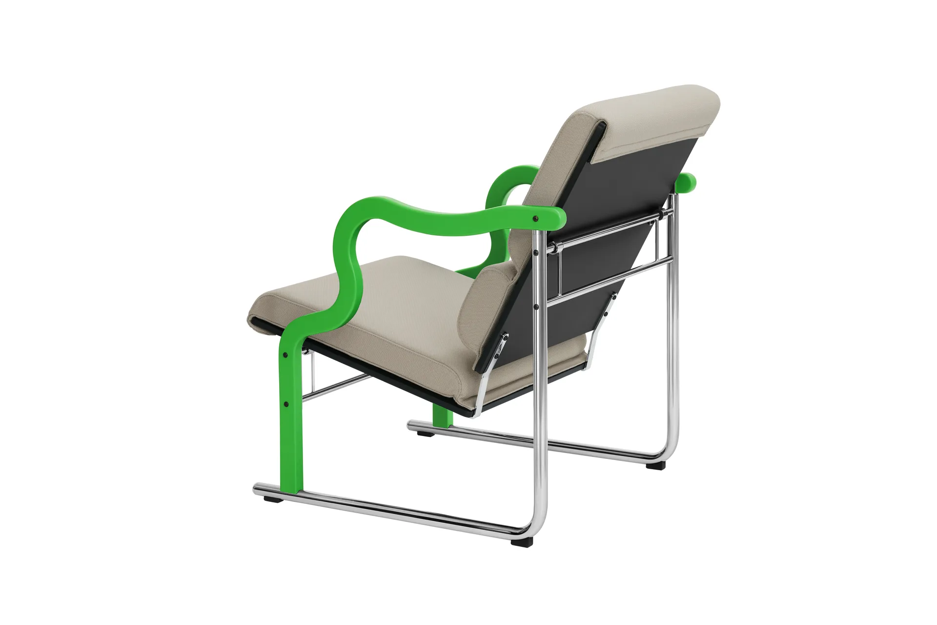 Poltrona lounge Experiment 501, Green-light beige Hem