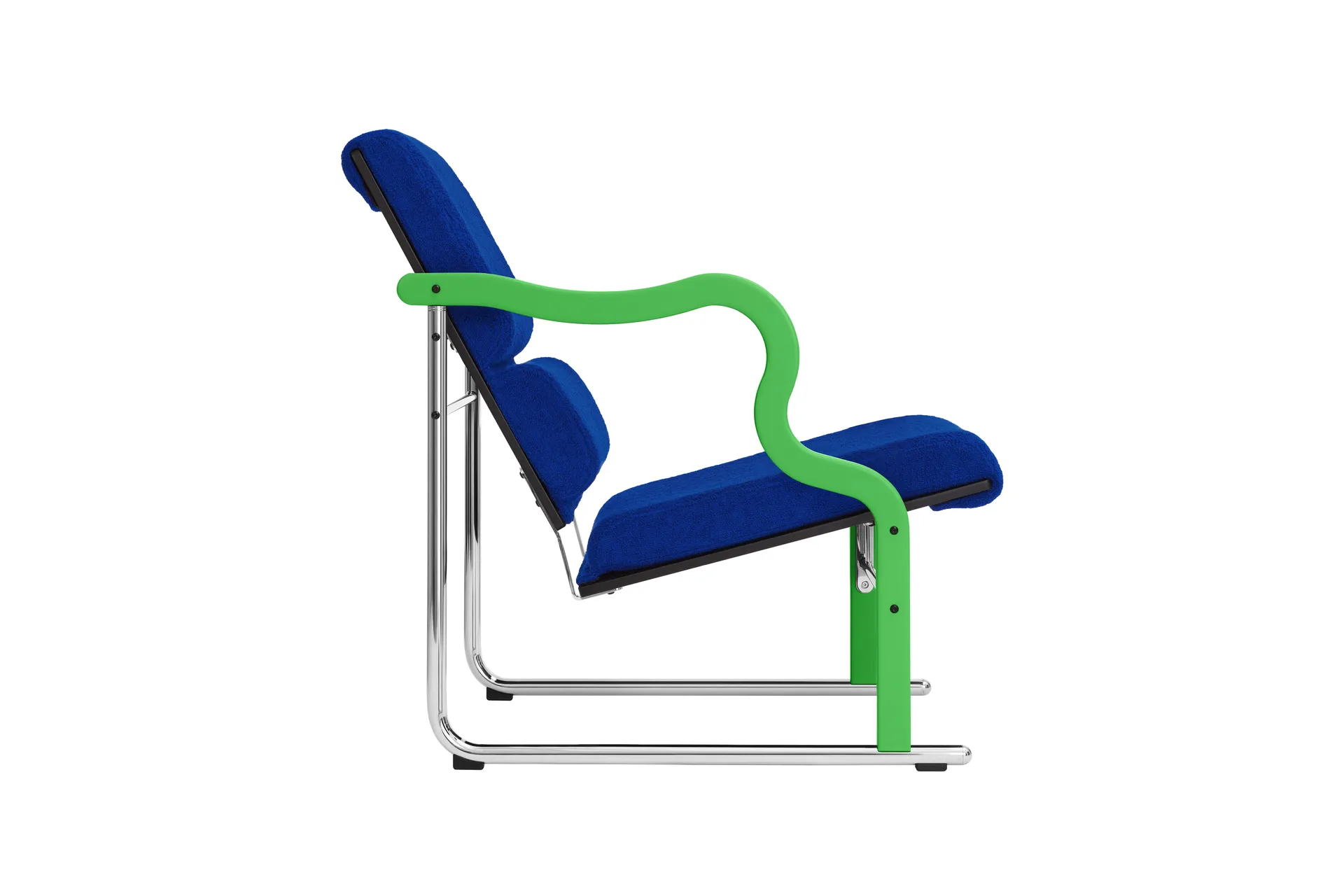 Poltrona lounge Experiment 501, Green-ultramarine Hem