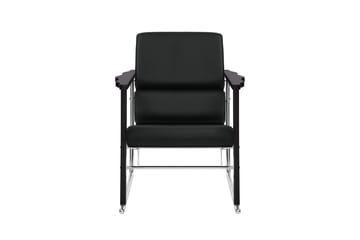Poltrona lounge Experiment 502 - Black-black leather - Hem