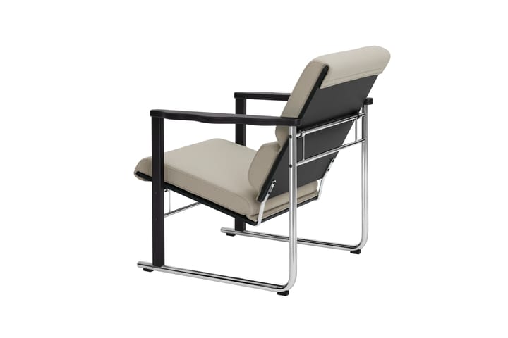 Poltrona lounge Experiment 502, Black-light beige Hem