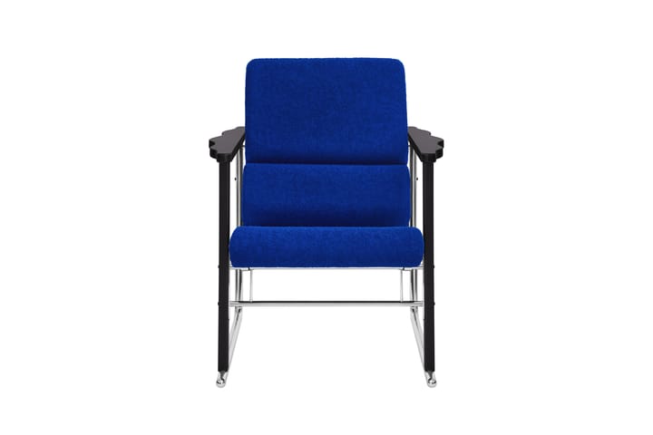 Poltrona lounge Experiment 502, Black-ultramarine Hem