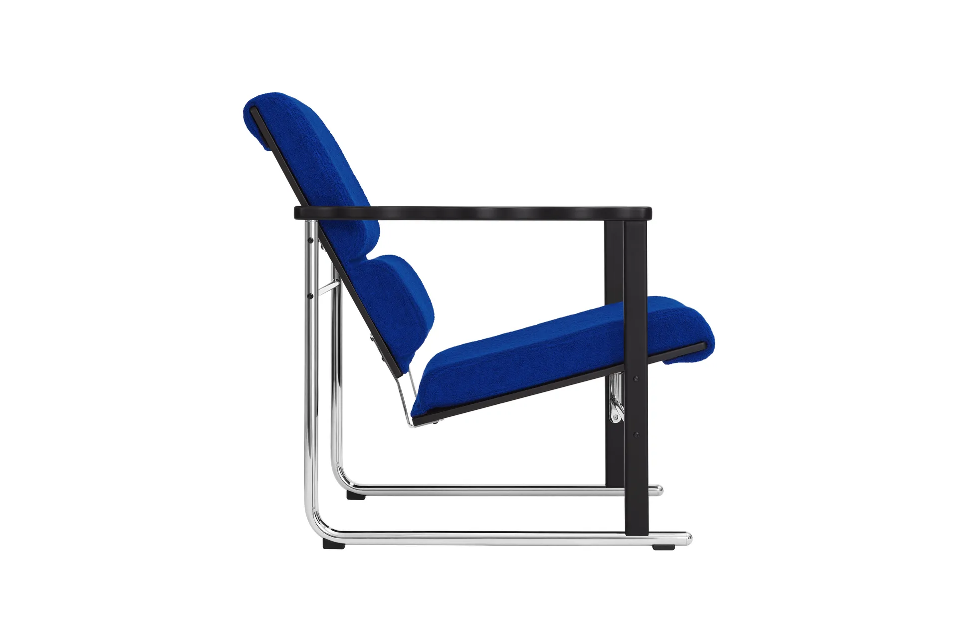 Poltrona lounge Experiment 502, Black-ultramarine Hem