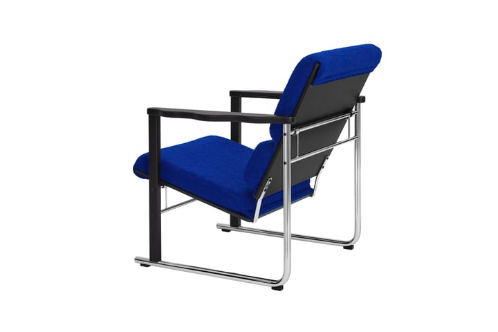 Poltrona lounge Experiment 502, Black-ultramarine Hem