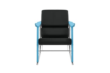 Poltrona lounge Experiment 502 - Blue-black leather - Hem