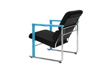 Poltrona lounge Experiment 502 - Blue-black leather - Hem