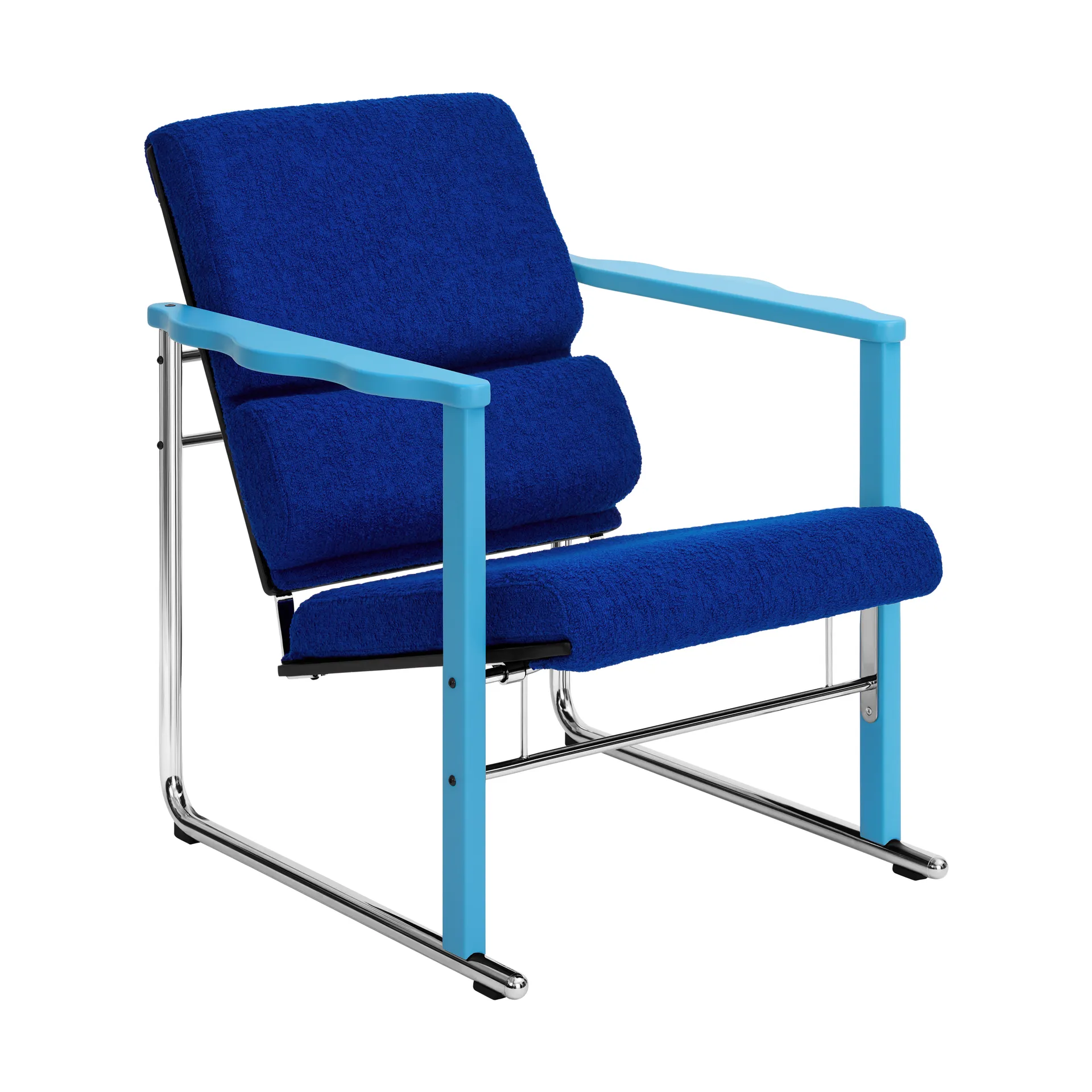 Poltrona lounge Experiment 502, Blue-ultramarine Hem