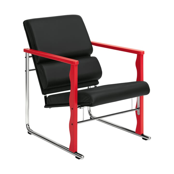Poltrona lounge Experiment 503 - Red-black leather - Hem