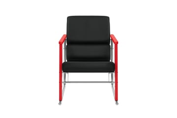 Poltrona lounge Experiment 503 - Red-black leather - Hem