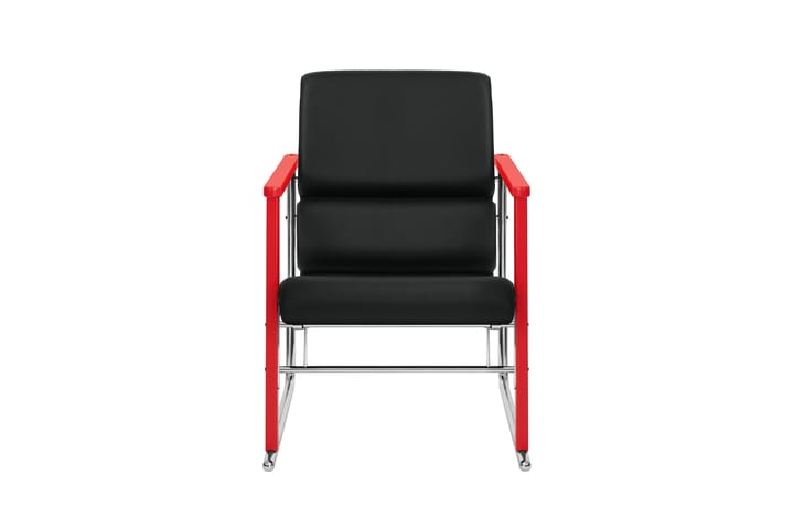 Poltrona lounge Experiment 503, Red-black leather Hem